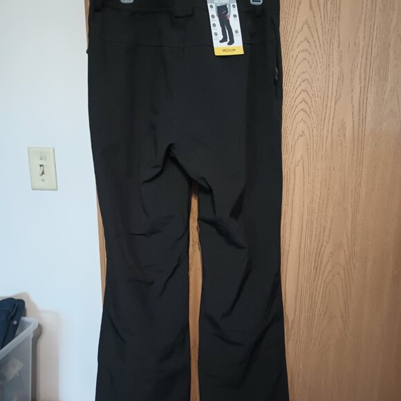 NEW Free Country Men's Wind/Water Resistant Flex Softshell Ski Pant Jet Black M - Picture 7 of 9